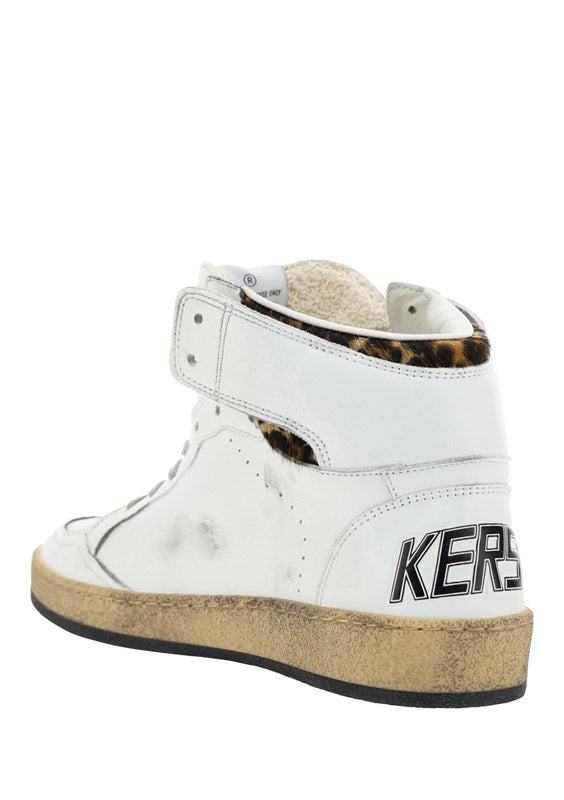 Sky Star Sneakers - White / Leopard