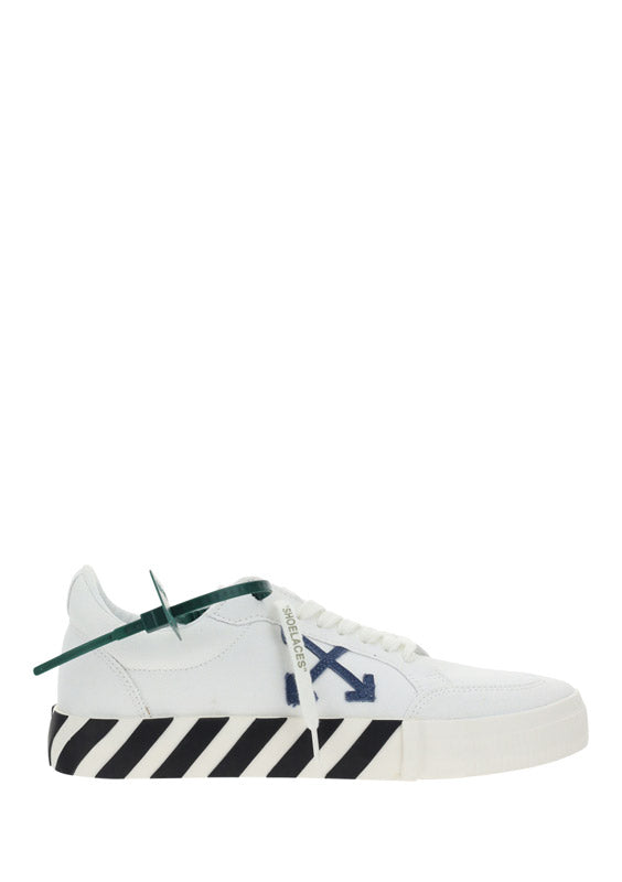 Low Vulcanized Canvas Sneakers - White