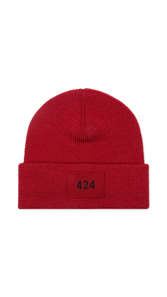 424 Wool Beanie - Red