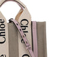Small Woody Tote Bag - Beige / Pink