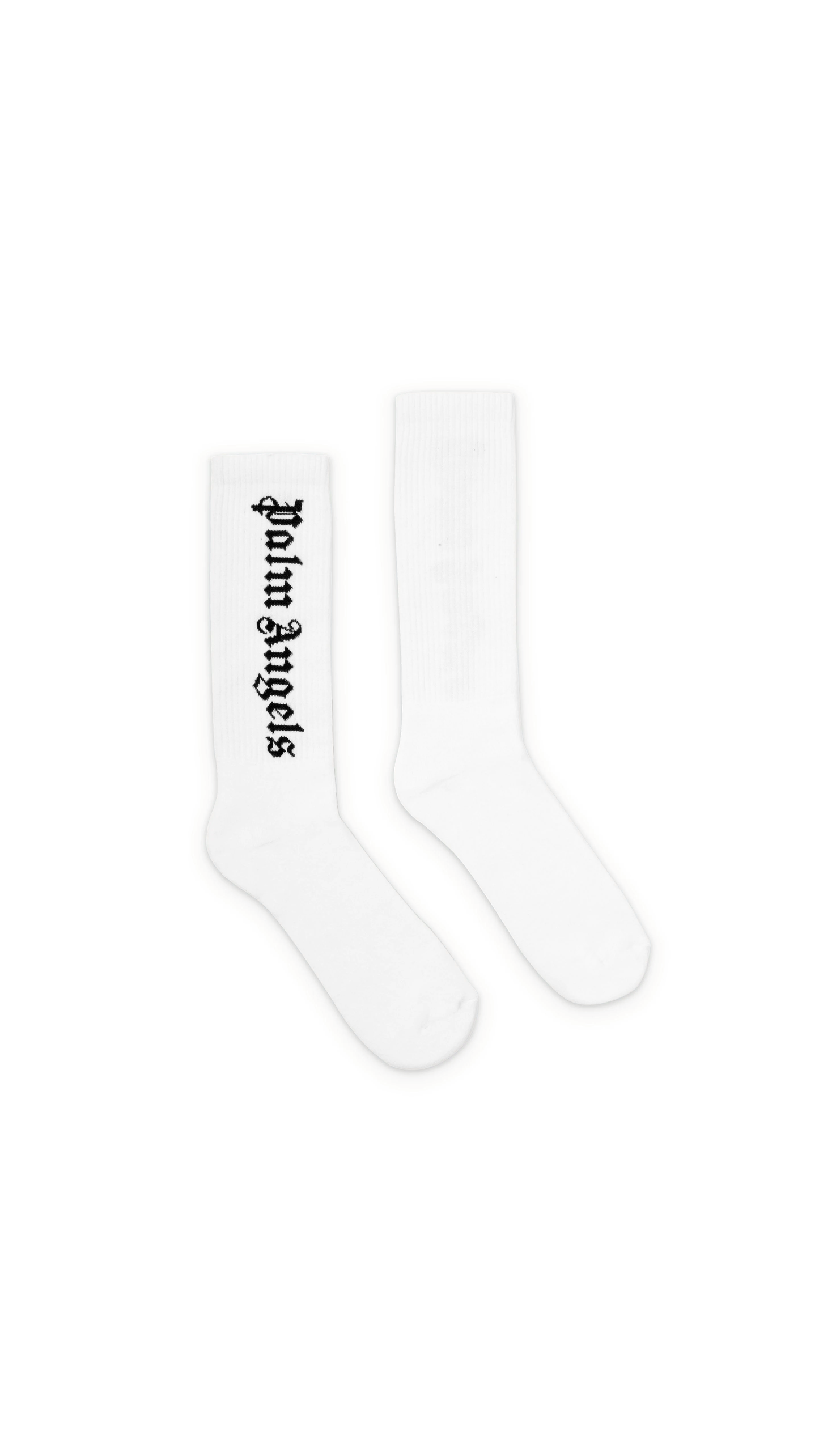 Logo Socks - White