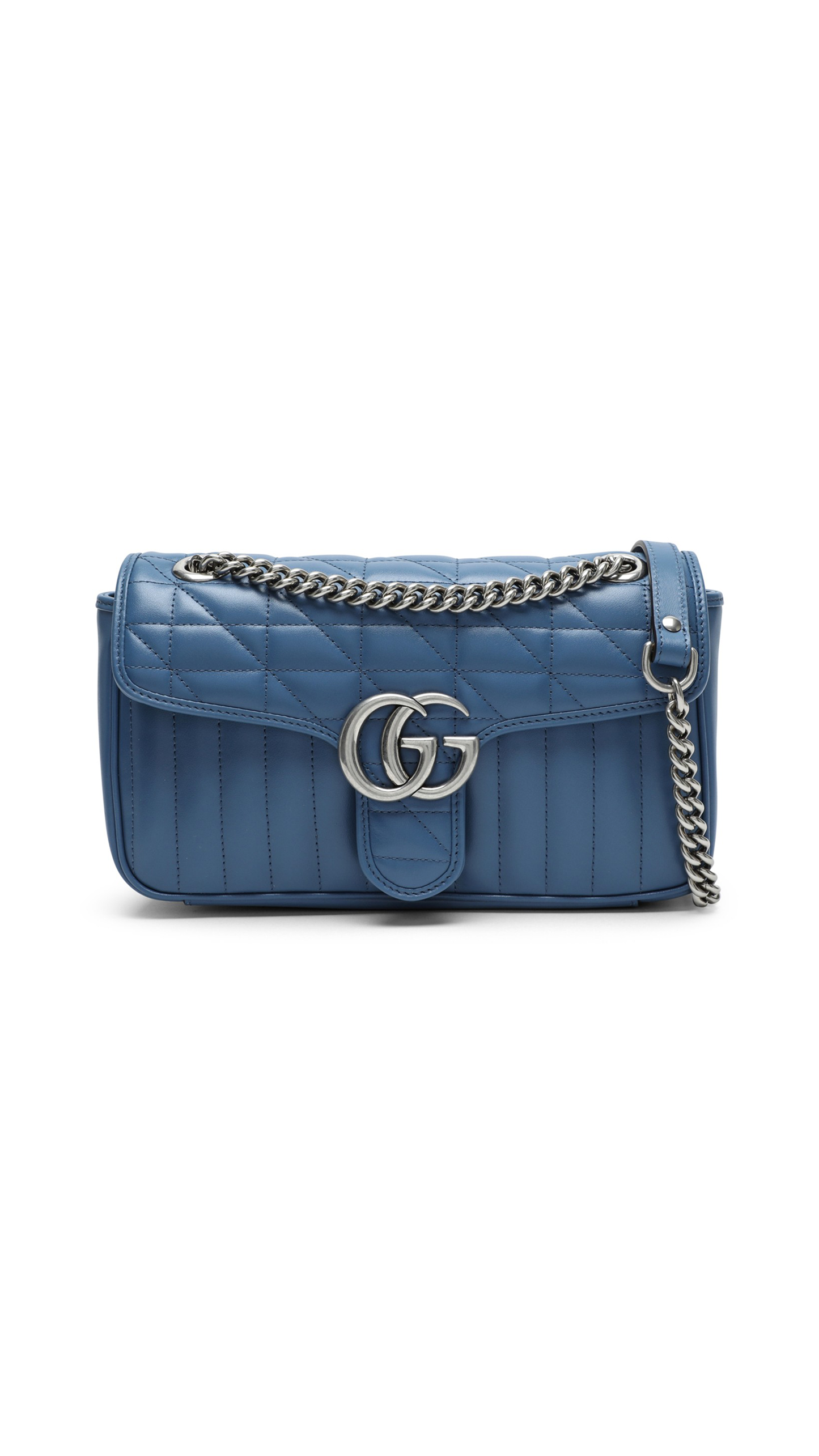 GG Marmont Mini Shoulder Bag - Blue