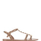 Rockstud Flat Rubber Sandals - Poudre