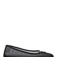 Logo Plaque & Mesh Ballerina - Black