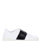 Rockstud Untitled Sneakers in Calfskin Leather with Tonal Stude - White/Black
