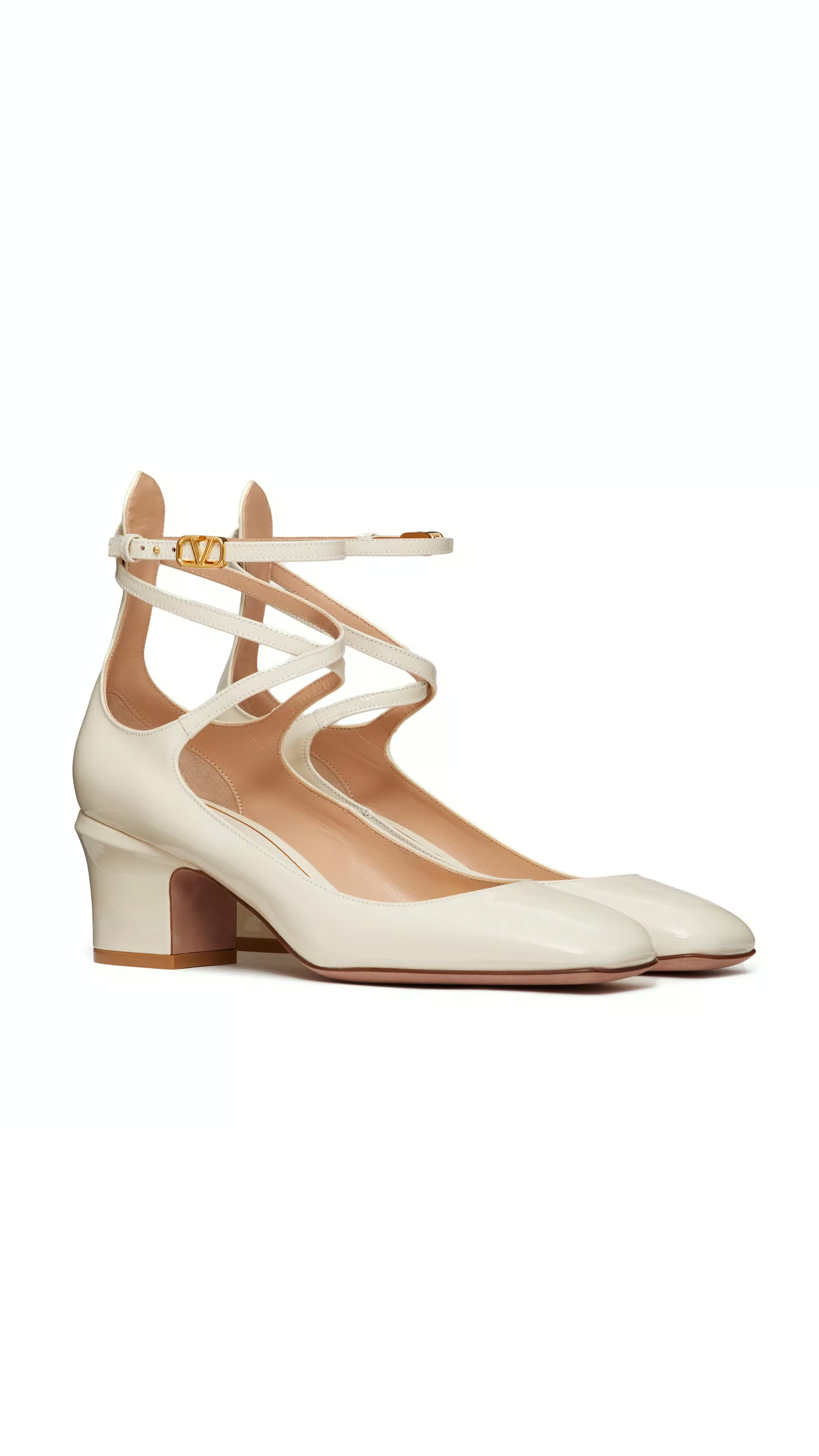 Tan-go Patent Leather Pump 60MM - Light Ivory