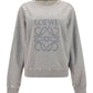 Distressed Anagram Sweatshirt in Cotton - Grey Melange
