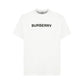 Logo Print Cotton Oversized T-shirt - White