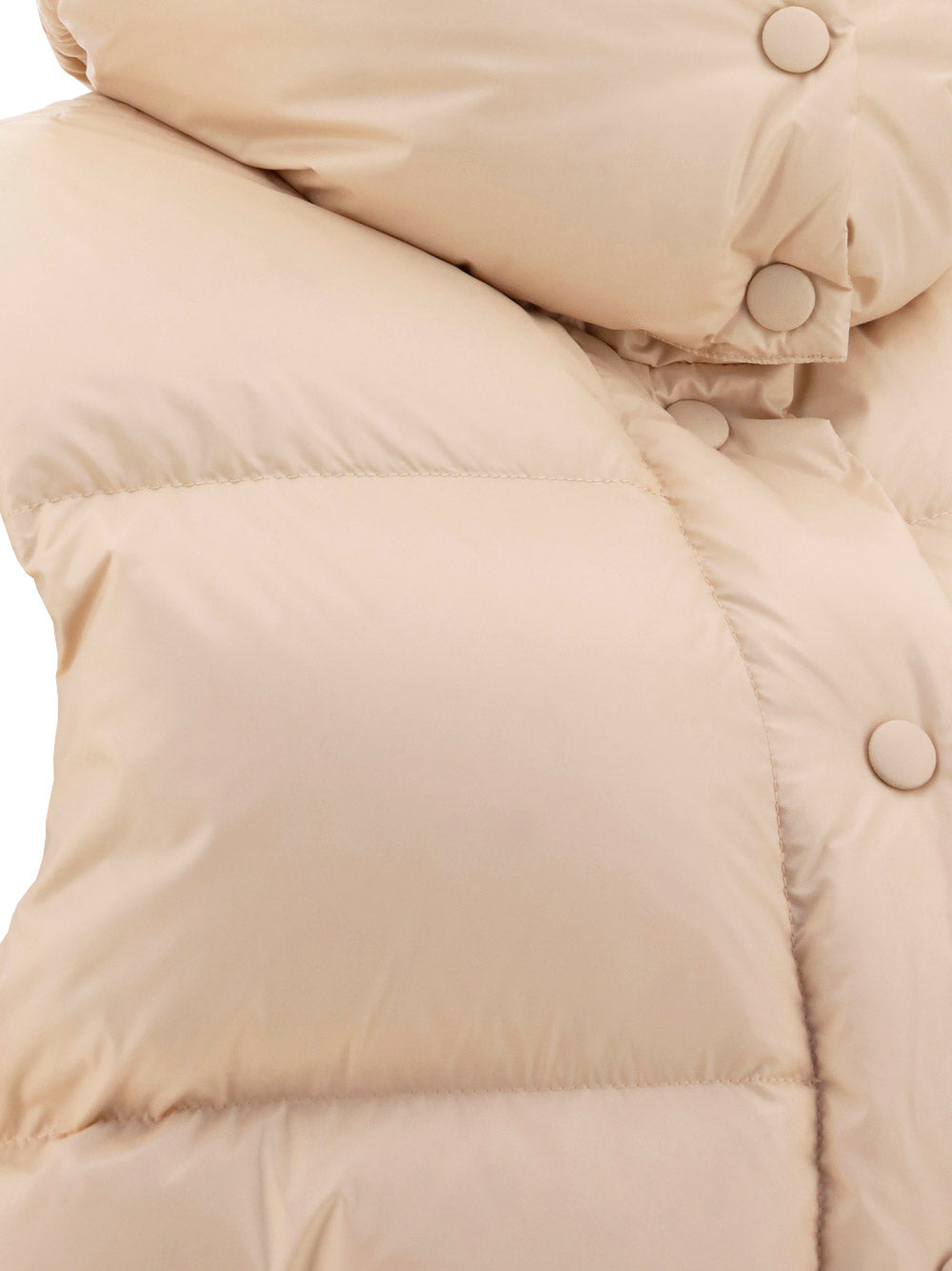 Nylon Down Vest - Peach Pink