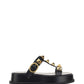 Roman Stud Flatform Sandals - Black