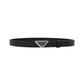 Saffiano Leather Belt - Black
