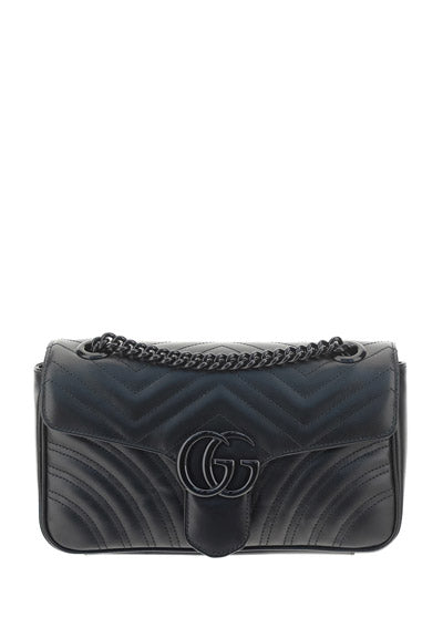 GG Marmont Small Shoulder Bag - Black