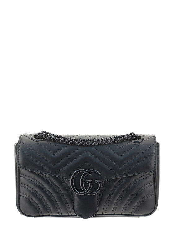 GG Marmont Small Shoulder Bag - Black