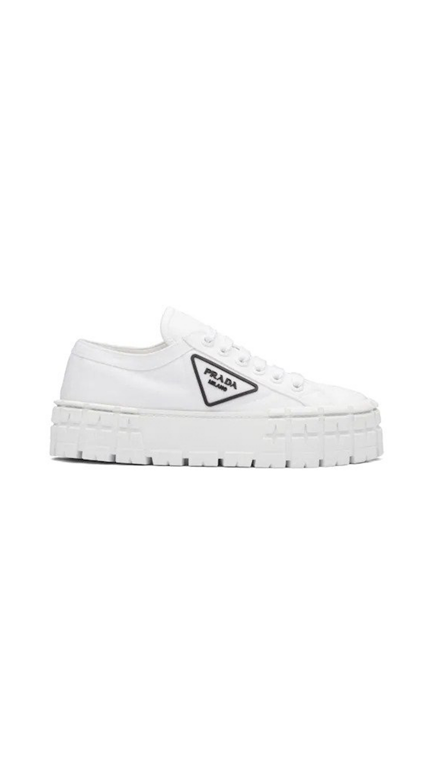 Nylon Gabardine Sneakers - White