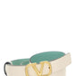 Reversible Vlogo Signature Belt In Shiny And Metallic Calfskin 20MM - White / Mint