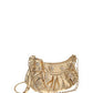 Le Cagole Mini Purse With Chain Metallized With Rhinestones - Golden