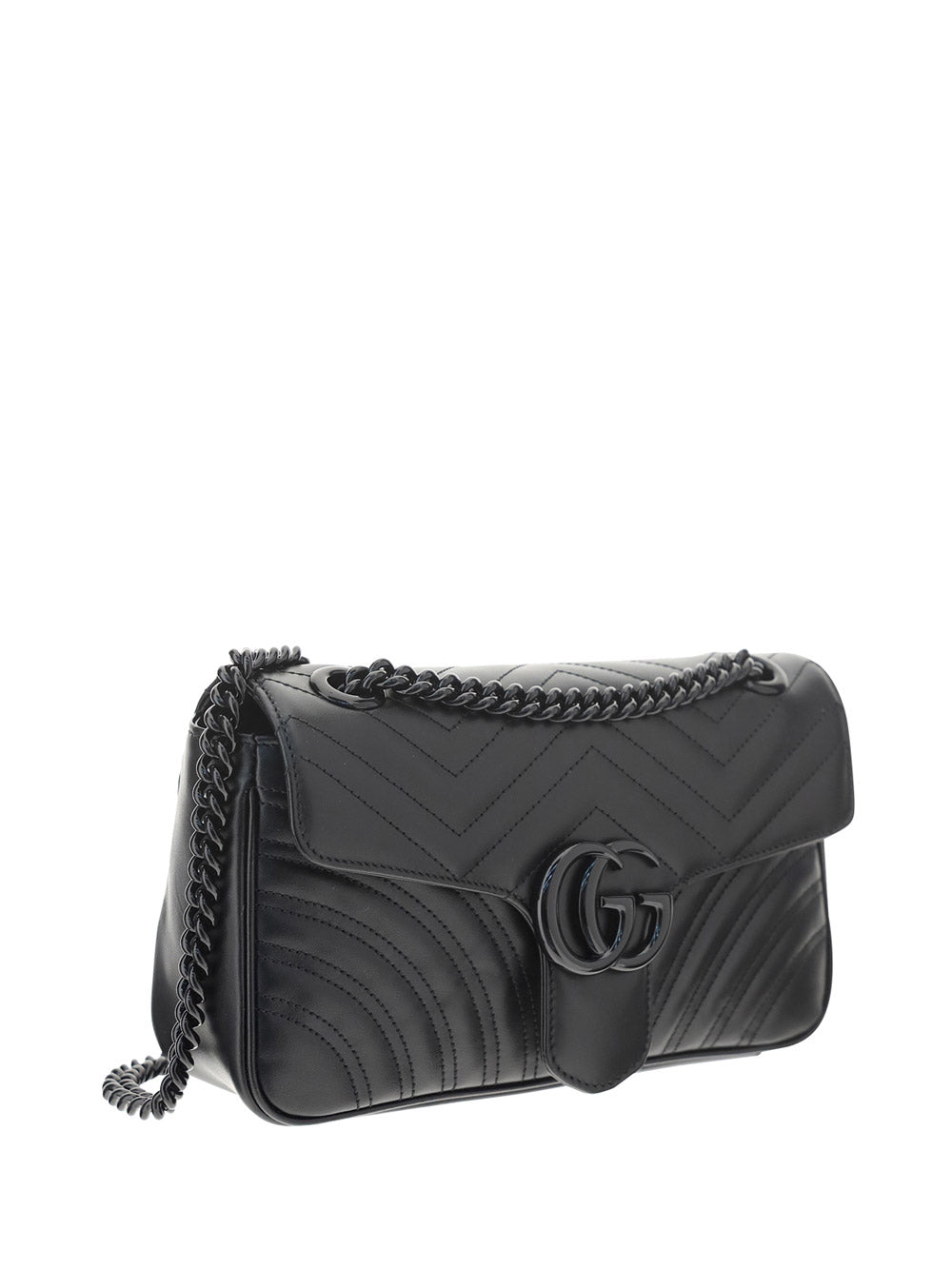 GG Marmont Small Shoulder Bag - Black