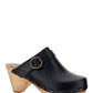 Titya Leather Clogs - Black