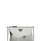 Brushed Leather Shoulder Bag - Silver