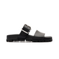 Strap Sandal with Buckle - Black