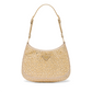 Prada Cleo Satin Bag with Crystals - Platinum