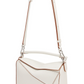 Small Puzzle Bag in Soft Grained Calfskin - Soft White