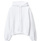 Puff Logo Hoodie in Structured Terry  - White
