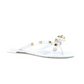 Rubber Rockstud Thong - White