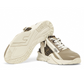 Fendi Flow Leather Sneakers - Beige/Brown