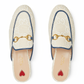 GG Princetown Slipper - White/Blue