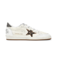Ball Star Sneakers - White/Leopard