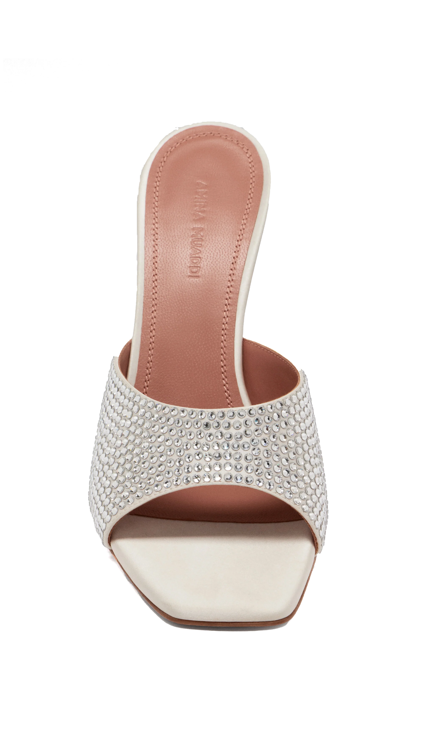 Lupita Crystal Slipper - White/Silver