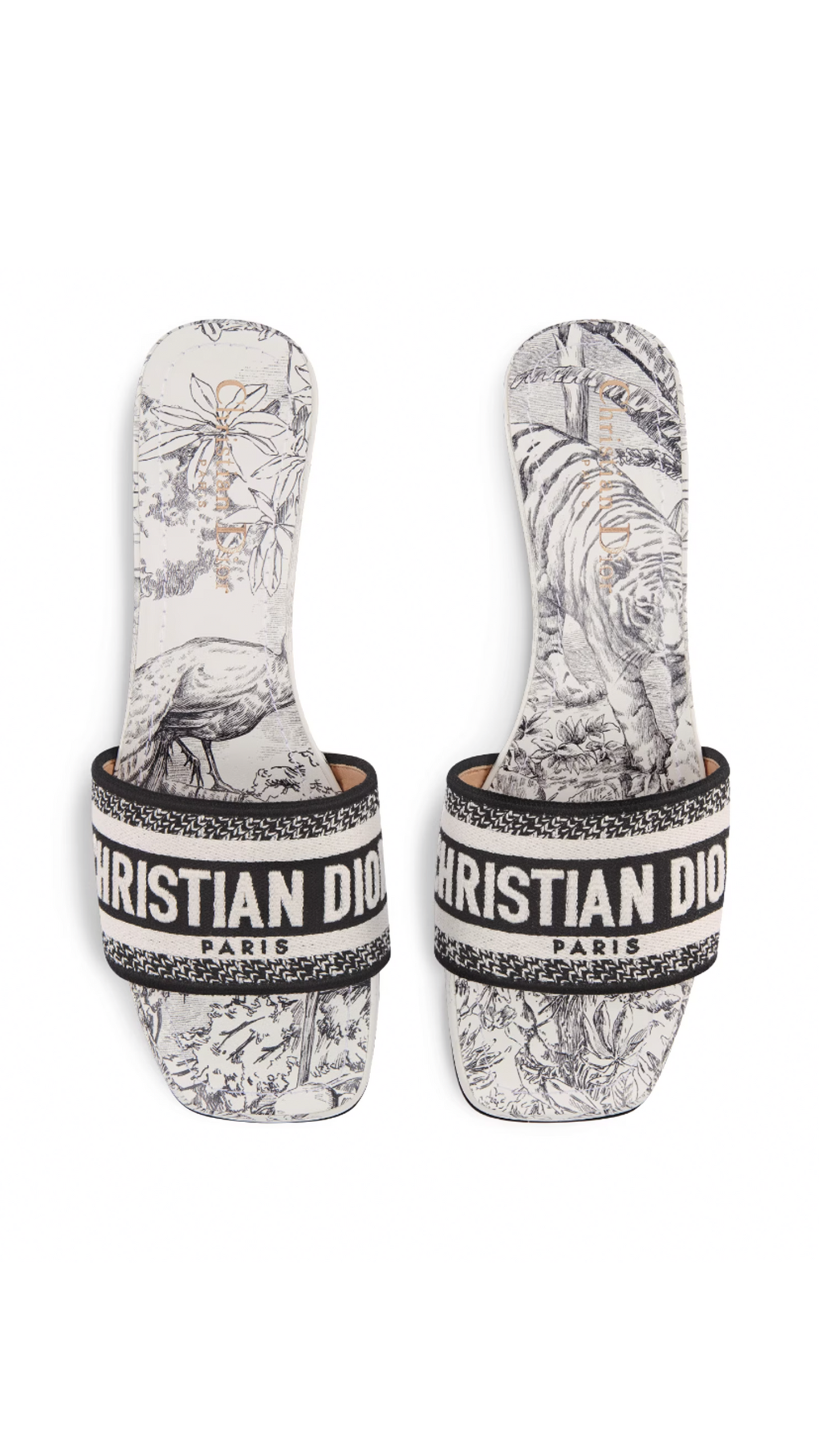 Dway Heeled Slide - White/Black