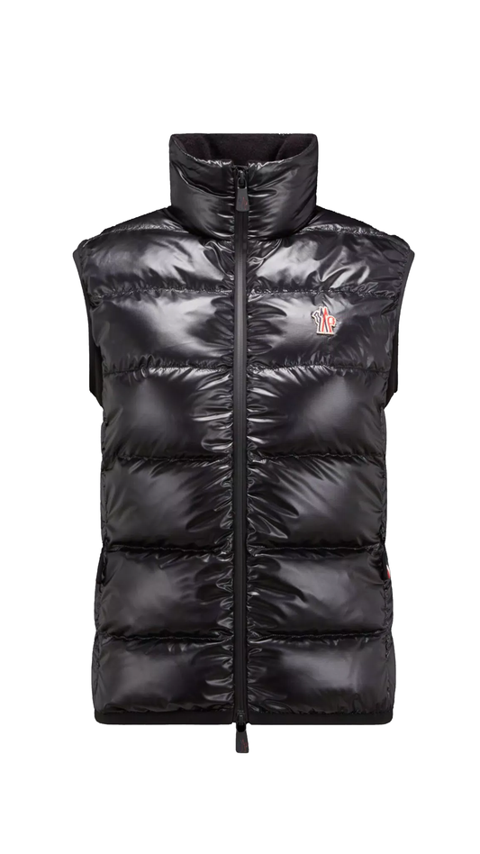 Fleece Down Vest - Black