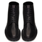 Army Laced Boots in Smooth Leather - Black