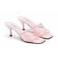 Plexiglas and Patent Leather Sandals - Alabaster Pink