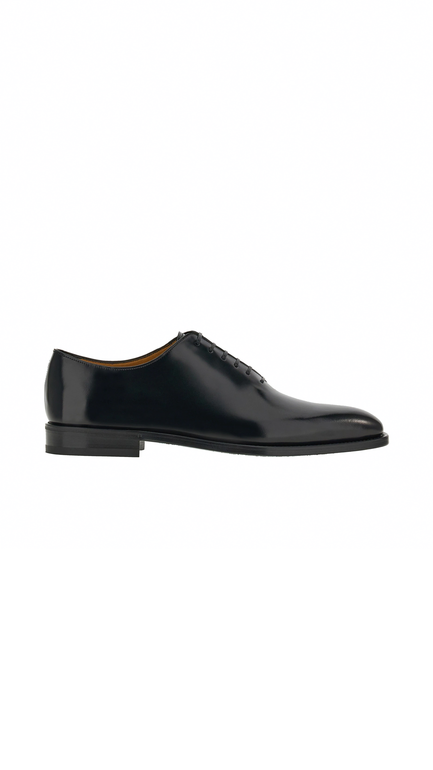 Square Toe Oxford Shoe - Black