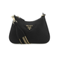 Saffiano Leather Shoulder Mini-Bag - Black