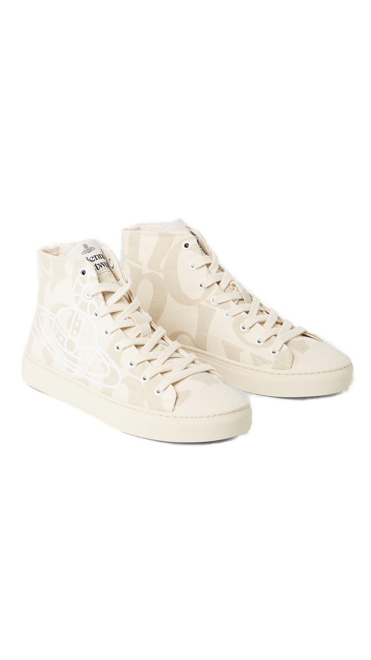 Plimsoll High-top Canvas Sneakers - Camo