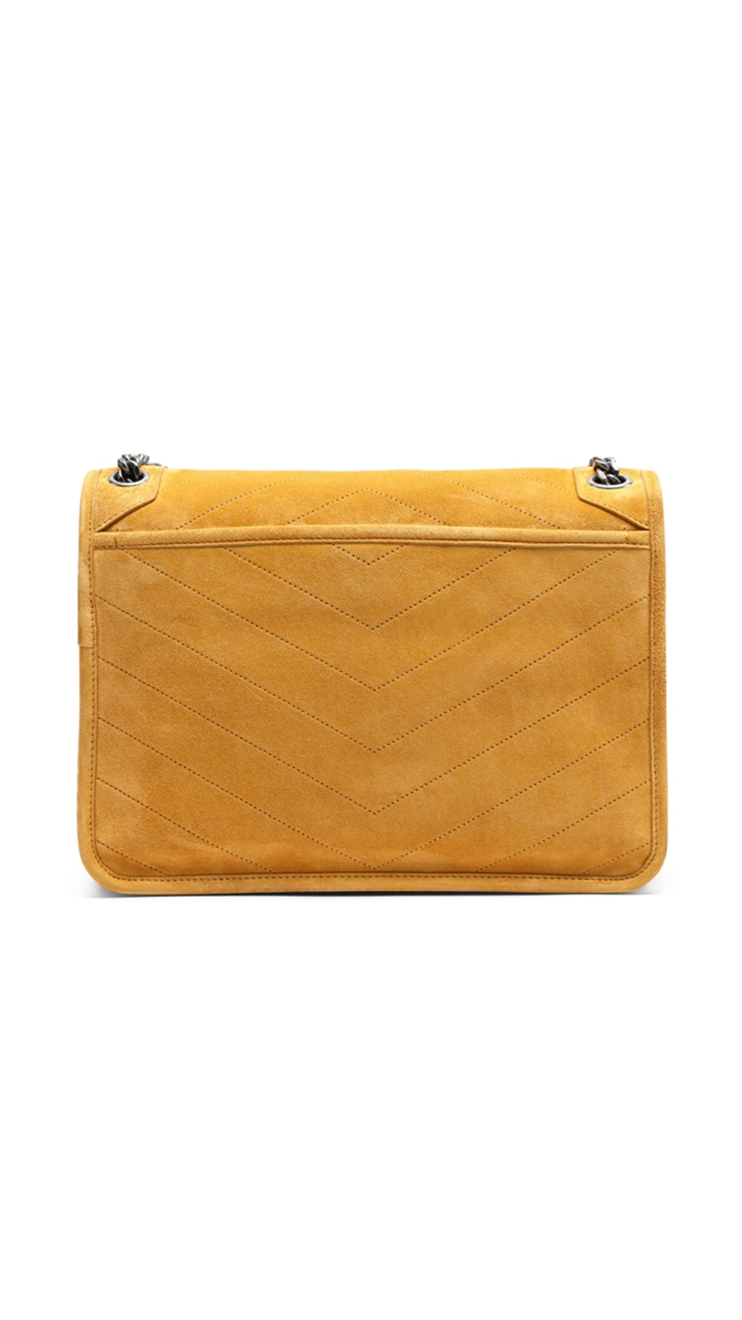 Medium Nikki Bag in Suede - Yellow
