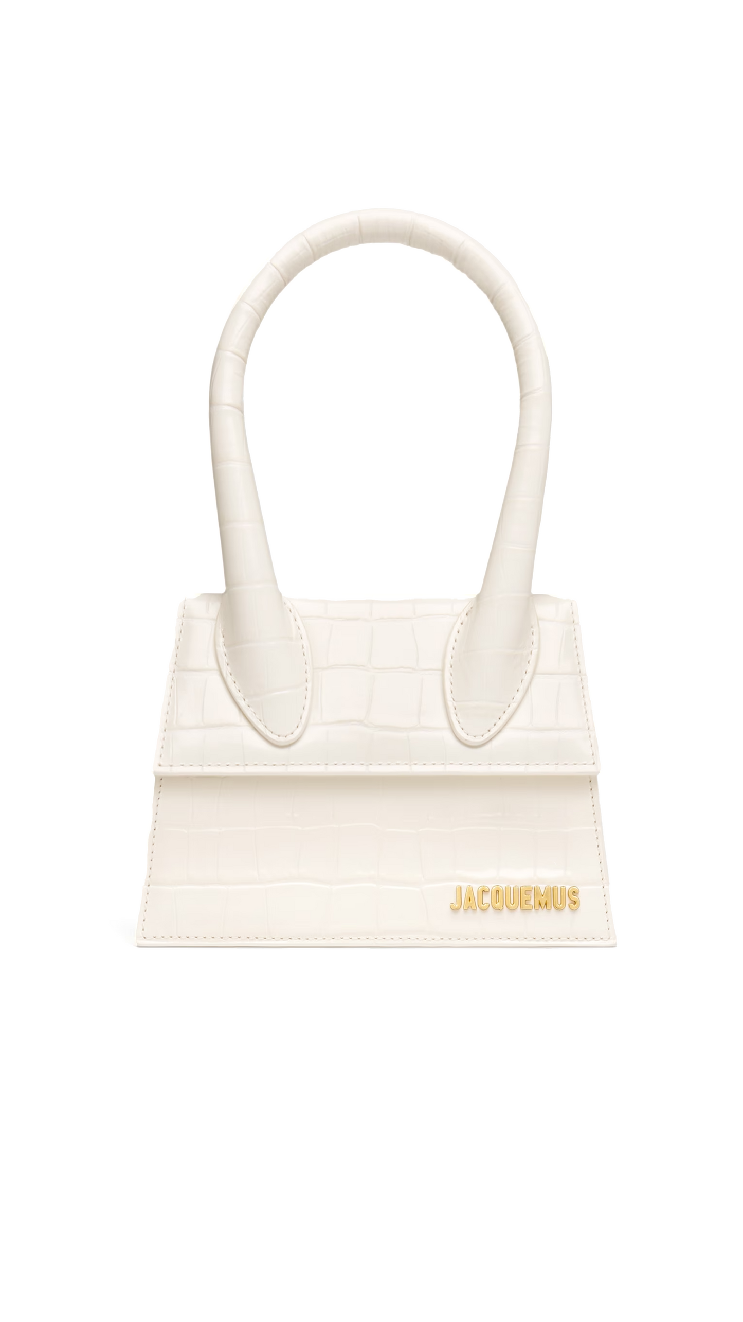 Le Chiquito Moyen Bag - Croco Ivory