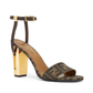 Delfina High-heeled Sandals - Brown/Gold