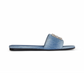 G4 Flat Mules in Washed Denim - Medium Blue