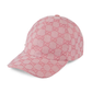 GG Canvas Baseball Cap - Pink/Grey