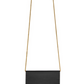 Kate Chain Wallet with Tassel in Satin - Black