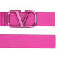 Vlogo Signature Belt in Glossy Calfskin 70mm - Pink PP