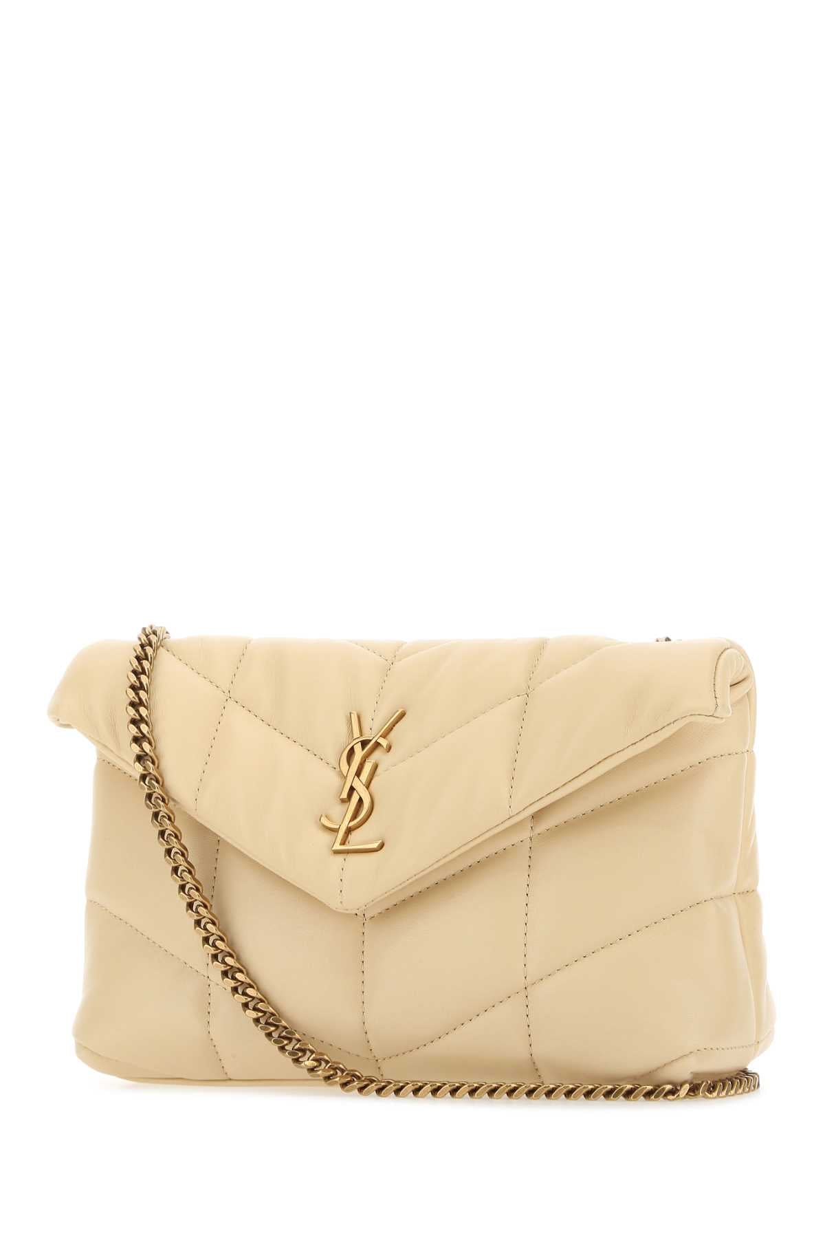 Puffer Toy Bag in Quilted Lambskin - Light Vanilla