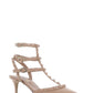 Rockstud Caged Pump with Tonal Studs 65MM - Rose Cannelle
