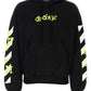 'Exactly The Opposite' Arrow Hoodie - Black/White/Neon Yellow
