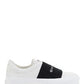 Sneakers In Leather With Givenchy Webbing - Black / White